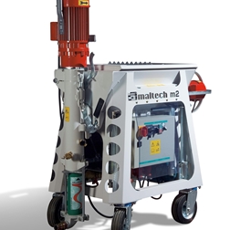 The plastering machine M2 from the front