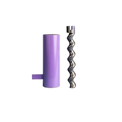 Pump with clamping bar, for 1-phase 230 V of the type D4 ECO in purple