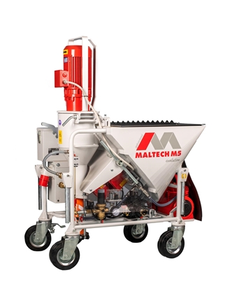 The plastering machine M5 Evolution from one side